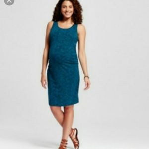 Liz Lange for Target Dresses - Women MATERNITY TEAL STRETCH SPACE TANK DRESS Liz Lange for Target Dresses - Women MATERNITY TEAL STRETCH SPACE TANK DRESS